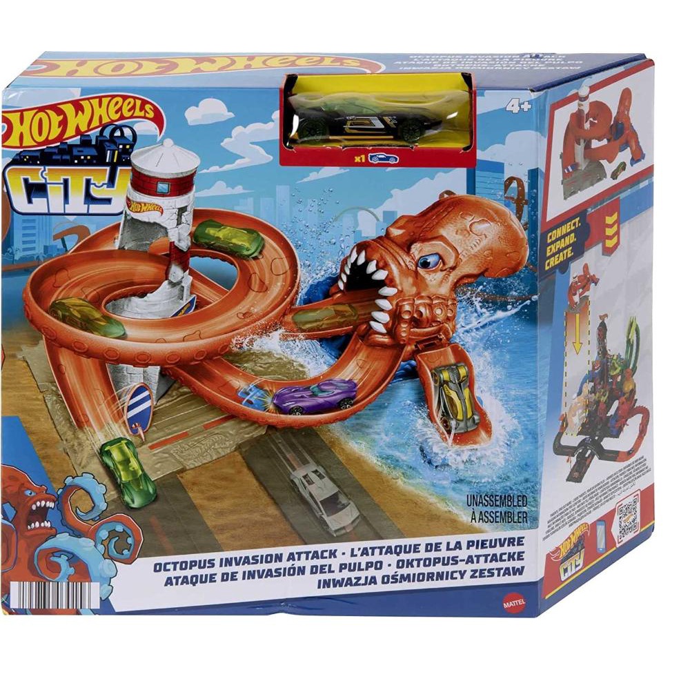 Hot Wheels City Pista Epica Ataque Do Dragao Mattel Hdp03 Cor