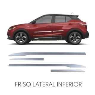 Aplique, Friso Lateral Inferior Para Nissan Kicks 2016 Em Diante...