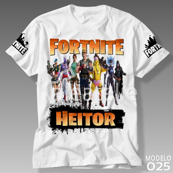 Camiseta Fortnite Primal Temporada 6 Capítulo 2 Infantil Adulto Personalizada