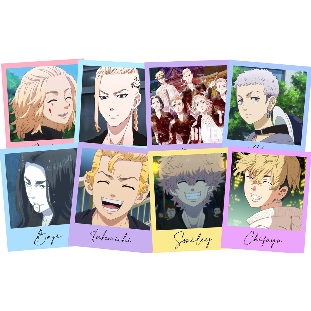 Kit Polaroid Tokyo Revengers Mikey Manjiro Sano Draken Ken Ryuguji Keisuke  Baji Kazutora Hanemiya Takemichi Hanagaki Smiley Nahoya Kawata Chifuyu