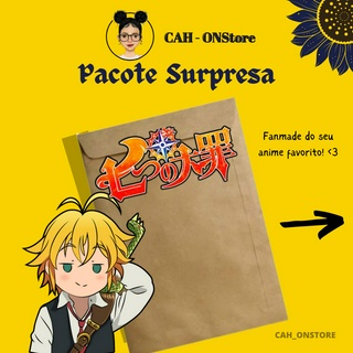 kit Personalizado Anime Sete Pecados Capitais + camiseta