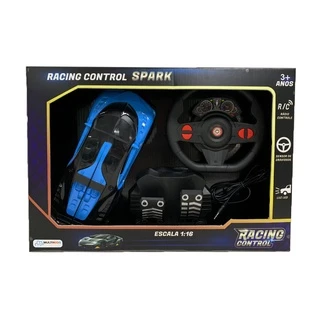 Carrinho 1:16 Racing Control Spark Azul e Preto Multikids - BR1339 em Oferta na Shopee