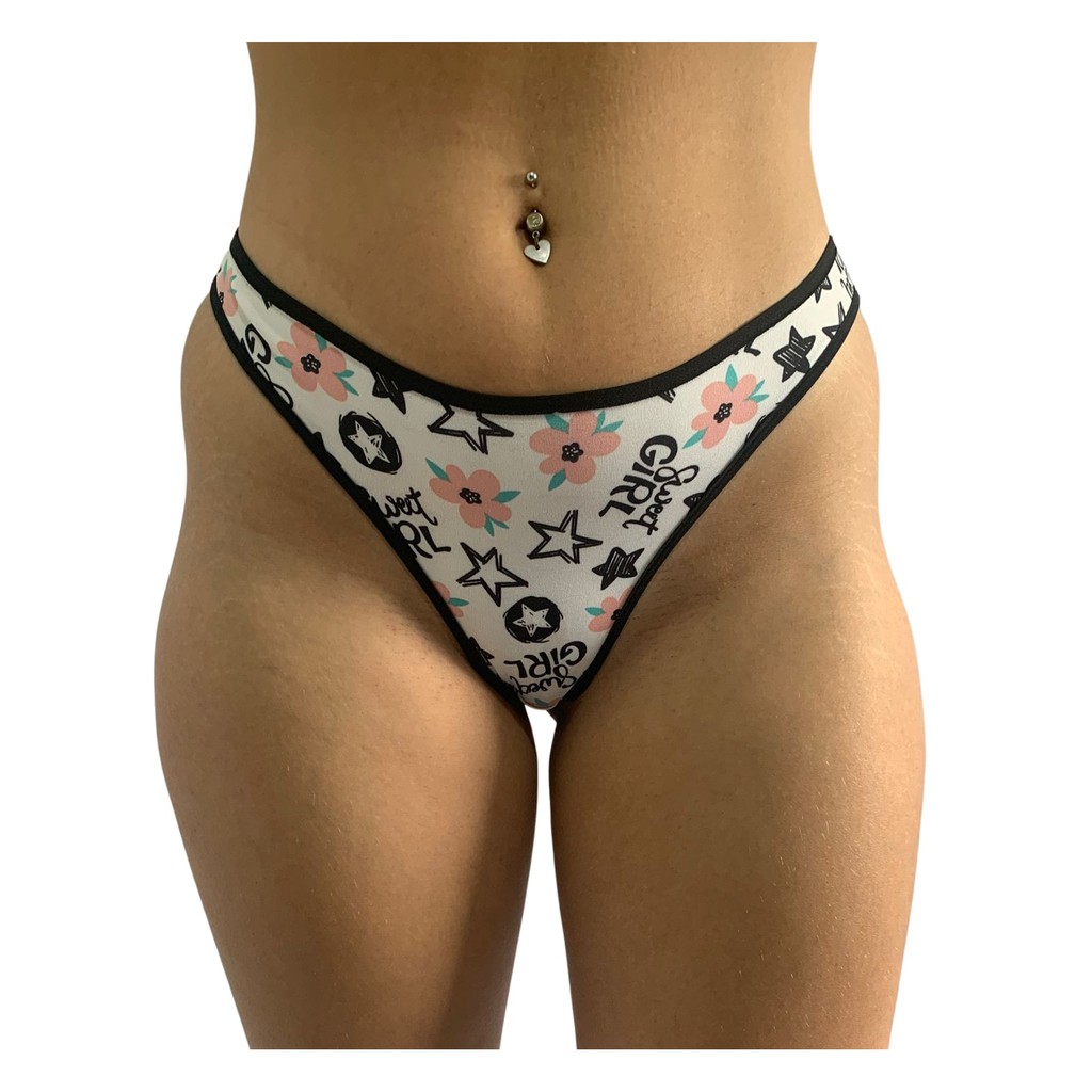 KIT 3 calcinhas fio microfibra conforto lingerie feminina