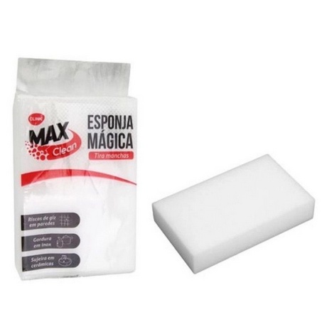 Esponja Mágica Max Clean 10x7x3cm - Aguillar Utilidades