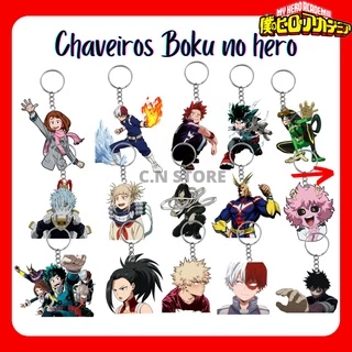 Chaveiro Boku no hero (Plastificado) My hero academia - Anime - Deku, Todoroki, Bakugou, Kirishima, Denki e Uraraka