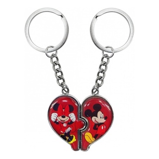 Chaveiro De Coracao Mickey & Minnie Namorados Disney