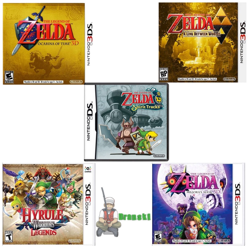 Jogos Nintendo 3DS 2DS New 3DS Xl Zelda Majora's Mask 3D - Zelda A Link  Between Worlds - Zelda Ocarina Of Time 3D - Majoras Mask