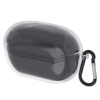 Capa De Fone De Ouvido Geekria TPU Compatível Com O JBL Endurance Race True Wireless Earbuds , Protetora De Transporte Gancho De Chaveiro (Transparente)