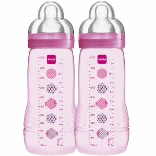 Kit Mamadeira Easy Active 330ml Rosa MAM