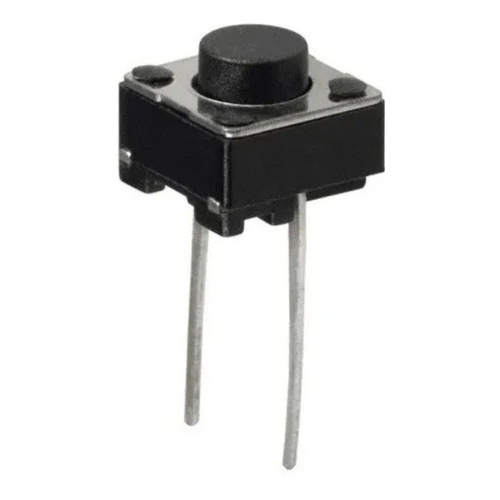 10 Pçs Micro Chave Push Button 2 Pinos Dip Protoboard 6x6x5