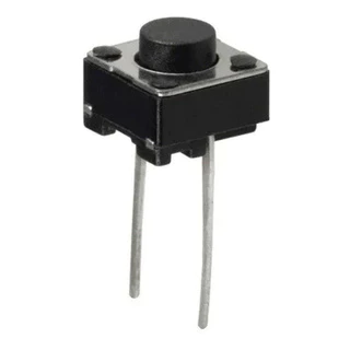 10 Pçs Micro Chave Push Button 2 Pinos Dip Protoboard 6x6x5