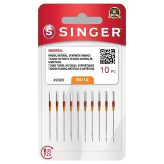 Agulha Singer Doméstica 2020 - 80/12 com 10 Peças