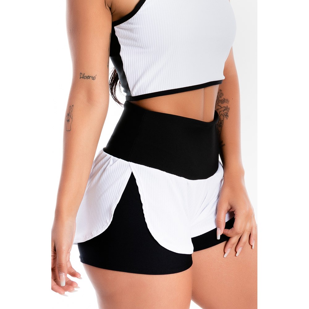 Roupas de academia com hot sale saia