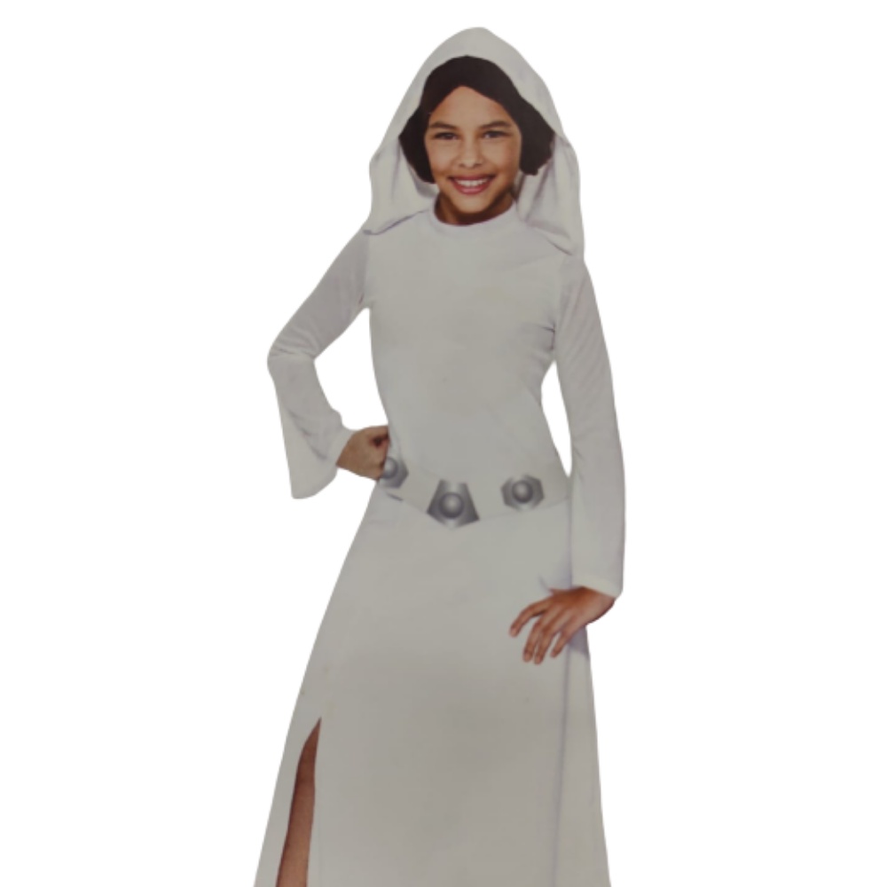 Fantasia Star Wars Infantil Pvc Princesa Leia M