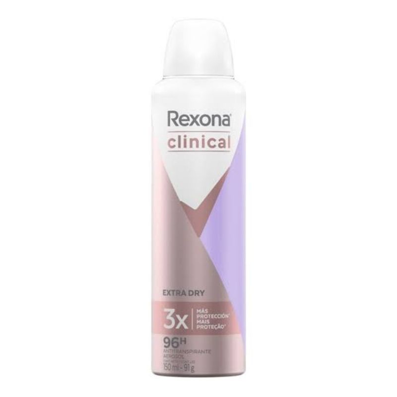 Desodorante Aerosol Rexona Clinical Para Axilas Hidratada e Cuidadas ...