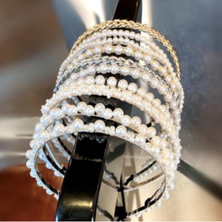Tiara / Faixa De Cabeça Feminina Elegante Com Pérola / Princesa / Acessórios De Cabelo Para Presente