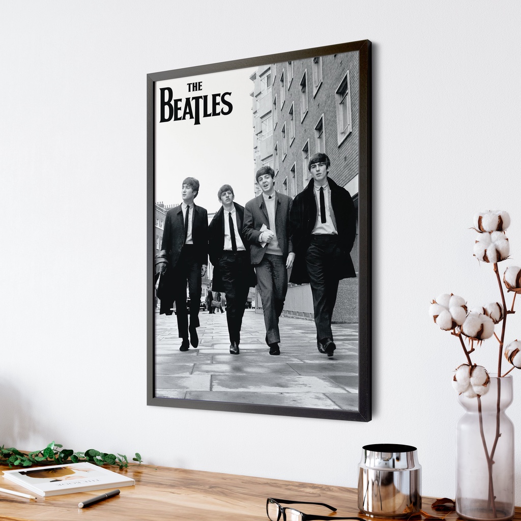 Quadro Decorativo The Beatles Poster Moldura Rock Sala | Shopee Brasil