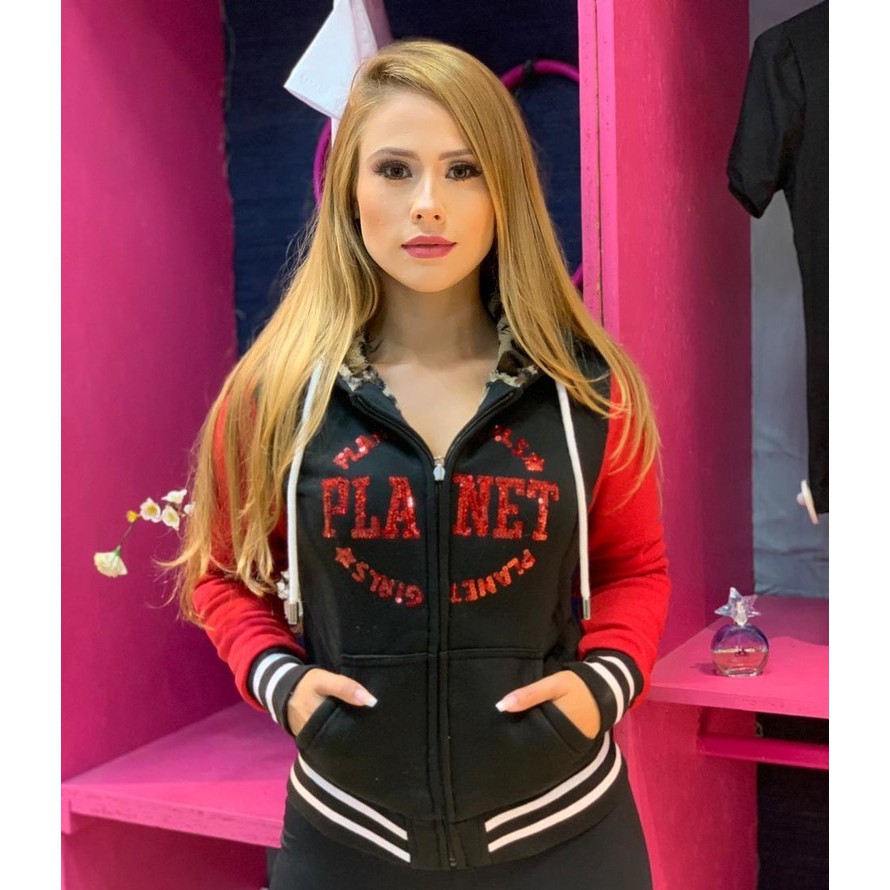 Planet girl blusa de store frio dupla face preço