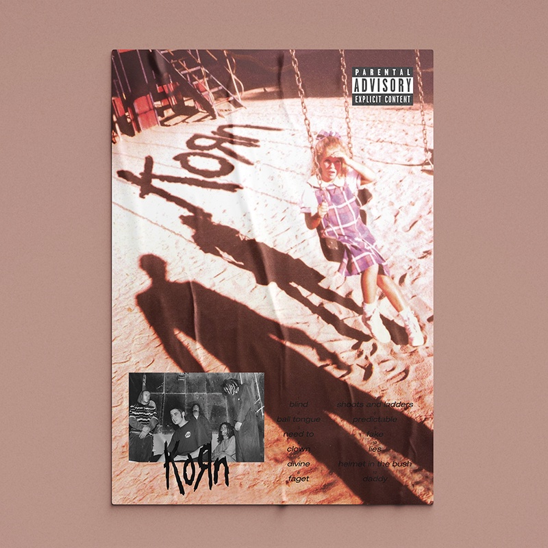 Poster Korn Korn / Tamanho A3 Escorrega o Preço