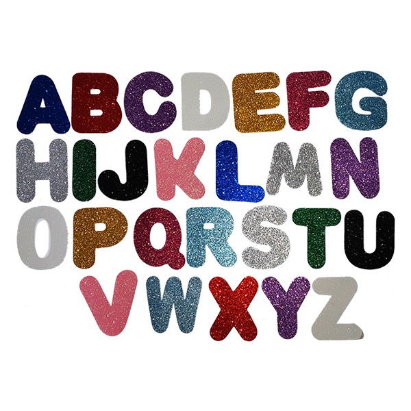 Alfabeto EVA Glitter - 26 Letras | Shopee Brasil