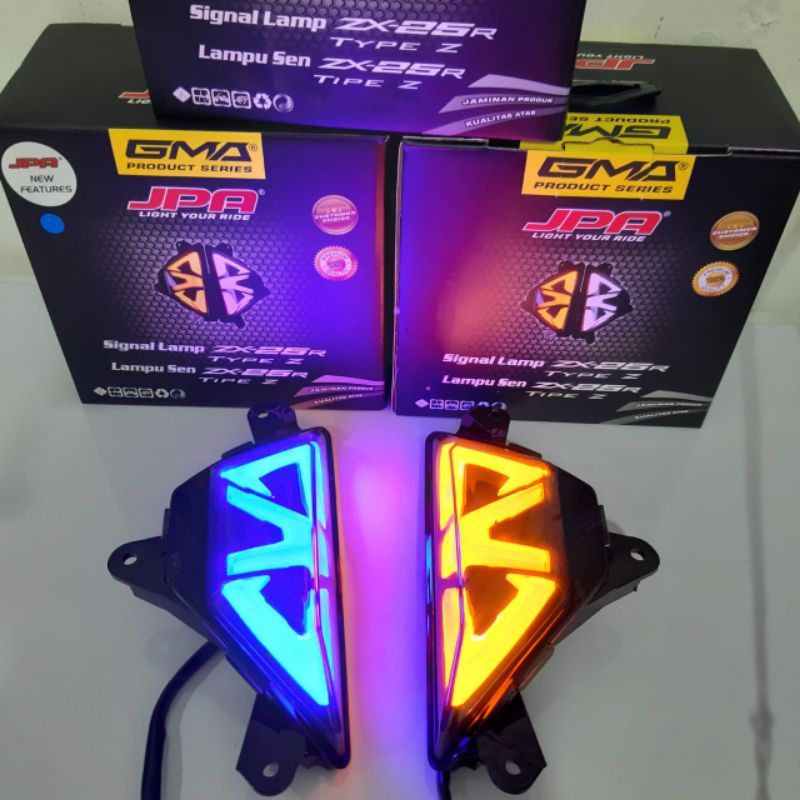 sein Sen Frente Led Running zx25r ninja 250 fi 2018 650 Original 100 % jpa Senja Azul Novo zx25r