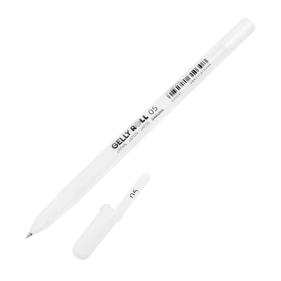 CANETA GEL SAKURA GELLY ROLL BRANCA 0,5mm FINE | Shopee Brasil