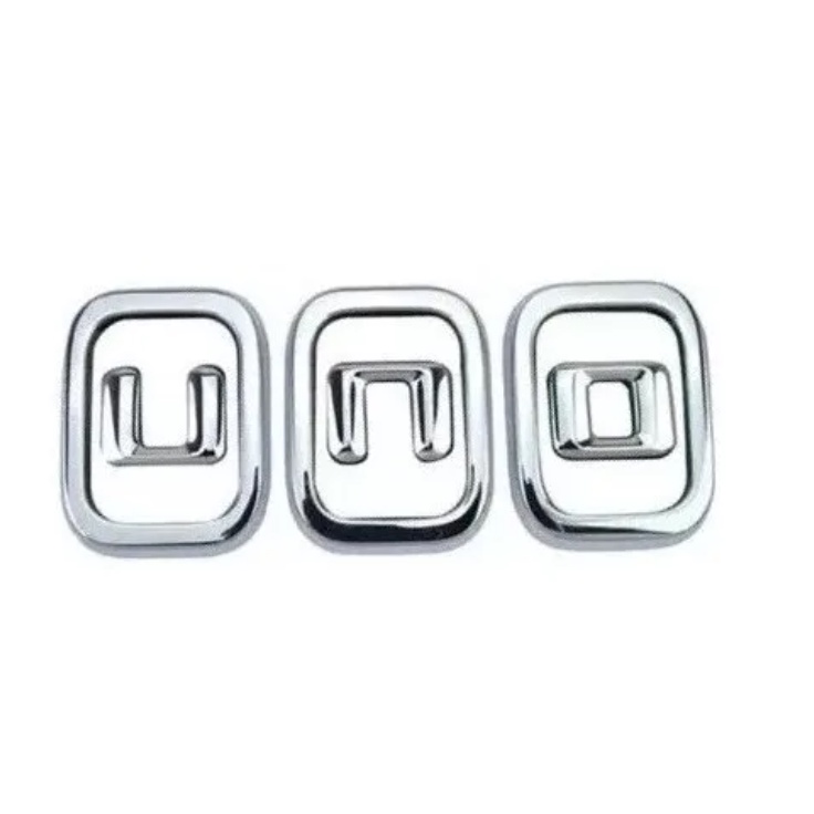 Emblema Letreiro Cromado Uno 2011 - 2012 - 2013 - 2014 - 2015 - 2016