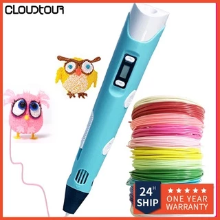 3D Caneta 3D DIY Desenho Pen Com Tela De LCD Compatível PLA Filamento