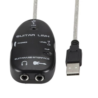 Guitar Link Adaptador P10 P/usb Interface Guitarra Violão
