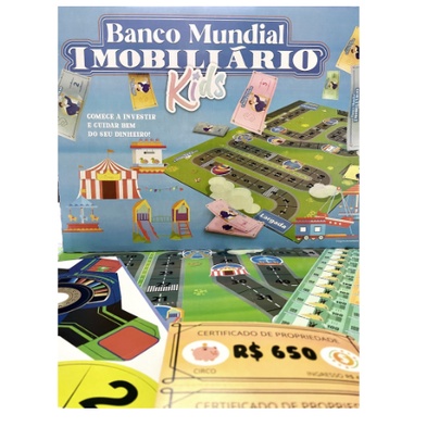 Banco Imobiliario Jogo Tabuleiro Estrategia 4 Jogador Basico