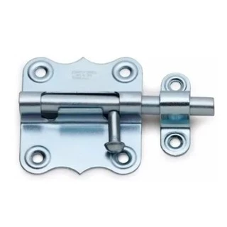 Trinco Tarjeta (2 1/2 POL.60MM) Porta Madeira Metal Cromado 02 PEÇAS + PARAFUSOS