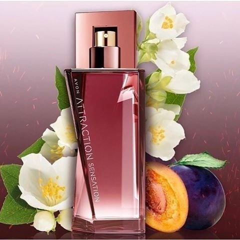 Coffret AVON Attraction Sensation - Eau De Parfum 50ml + Vapo Sac + Brume - Neuf