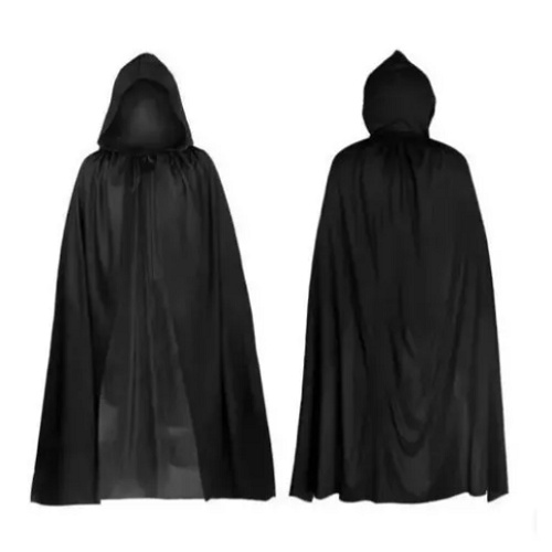 Capa Com Capuz Preta