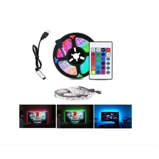 Fita Led 5050 Rgb Usb 3m Fundo Tv E Pc C/ Controle Oferta