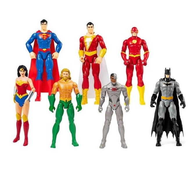 Bonecos Dc Liga da Justiça 30 cm Articuladas Originais Spin Master ...