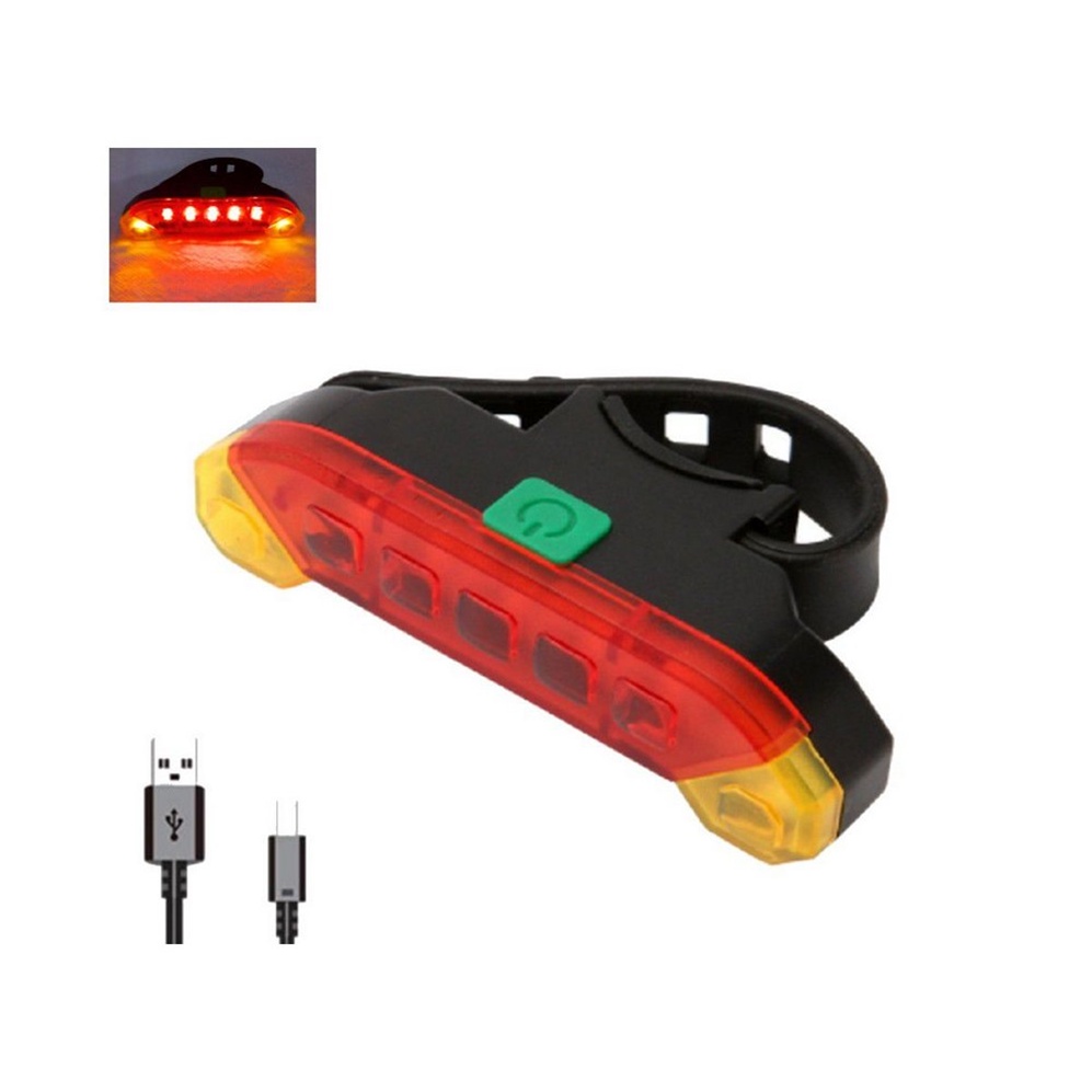 Luce Posteriore Per Bici FEMTO 7 Lumen - Ultra Compatta In Alluminio, Visibilità 180°
