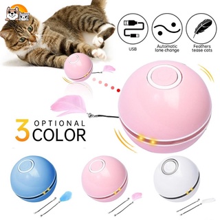 bola gato USB - bola 360 graus auto-rotativa - animal recarregável