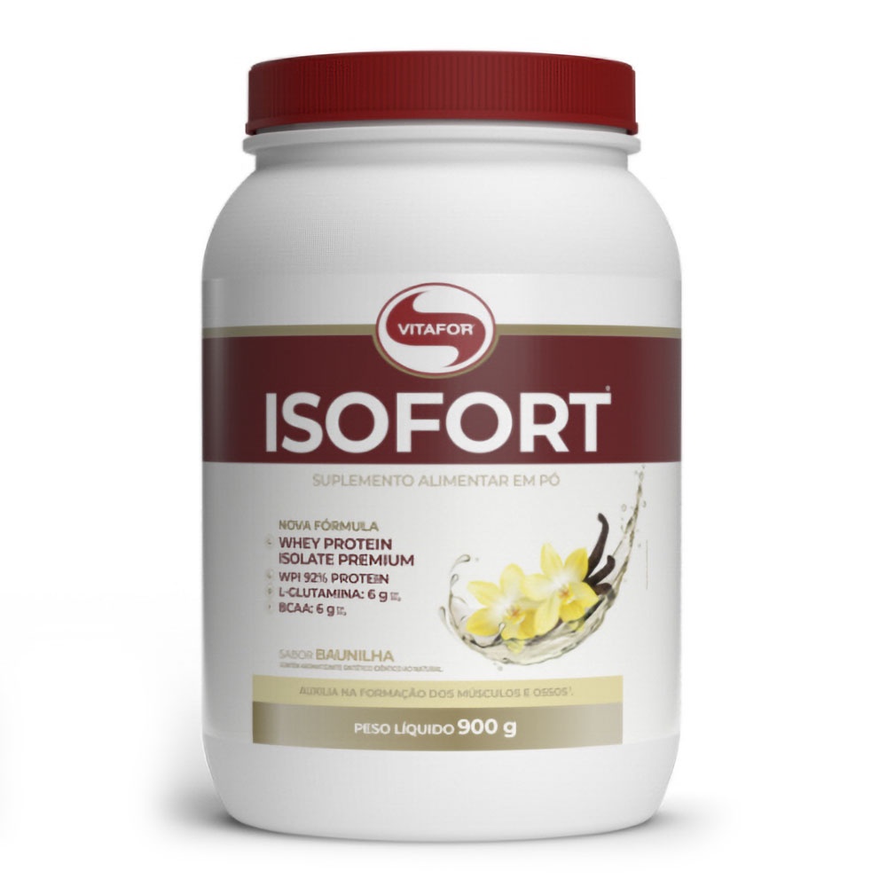 Isofort Vitafor (900g) – Whey 100% Isolado