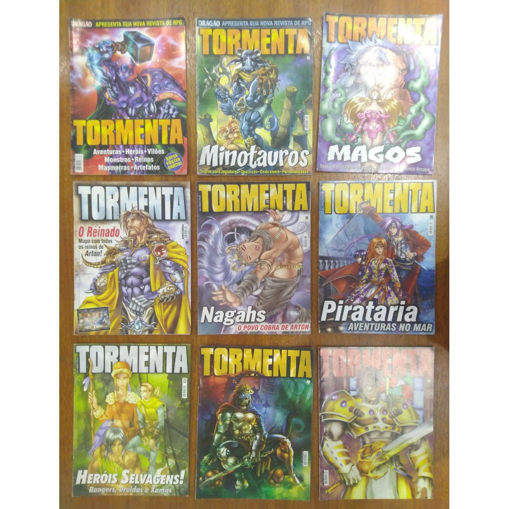 Revistas Tormenta (9 itens) (RPG) | Shopee Brasil