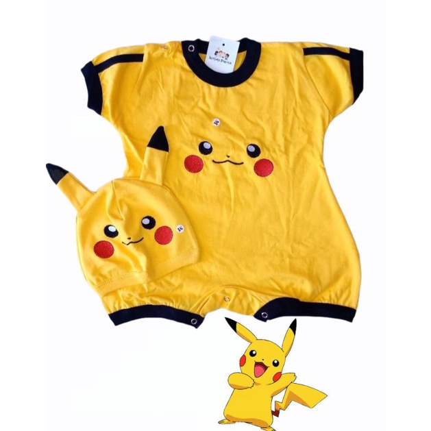 Body Bebê Inverno Fantasia Pokémon Pikachu com Capuz Mesversário – Boutique  Baby Kids