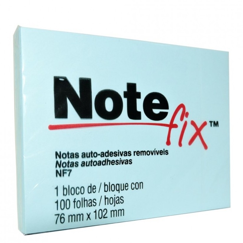 Notas auto-adesivas removíveis - 1 bloco de 100 folhas - 76mm x 102mm ...
