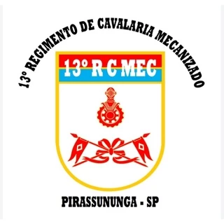 Adesivo Personalizado 13º Regimento de Cavalaria Mecanizado