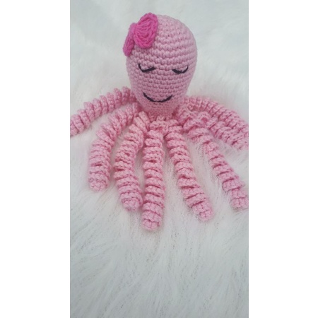 Polvo amigurumi/acalmar o bebê/brinquedo/polvinho