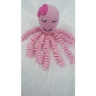 Polvo amigurumi/acalmar o bebê/brinquedo/polvinho