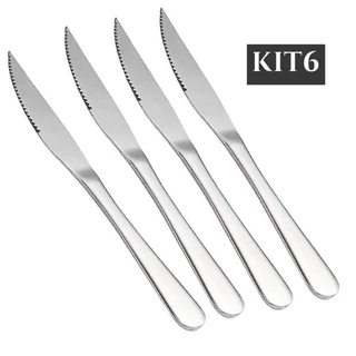 Faca 6 Peças de Mesa, Faca Talher Aço Inox Alta Qualidade