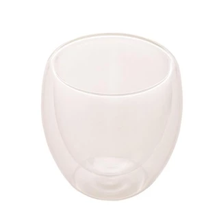 Cj 2 Copos P/Café Dupla Parede De Vidro Borossilicato 80Ml