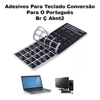 Letras Adesiva Para Teclado Do Notebook ,pc Portugues Br E Ç autocolante