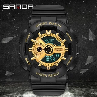 SANDA Relógio Masculino à Prova D'água Para Moda Relógio Luminoso De Luxo Casual Masculino