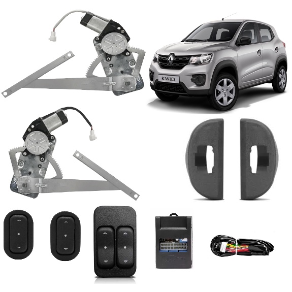 Kit de vidro elétrico REN Kwid 4 portas traseiro console | Shopee Brasil