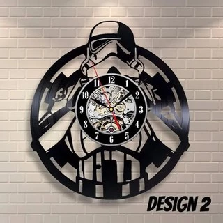 Star Wars 16 - Relógio Disco De Vinil Decoração